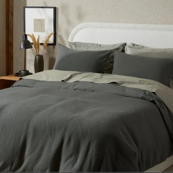 Parachute Organic Cotton Textured Reed Duvet Cover Set